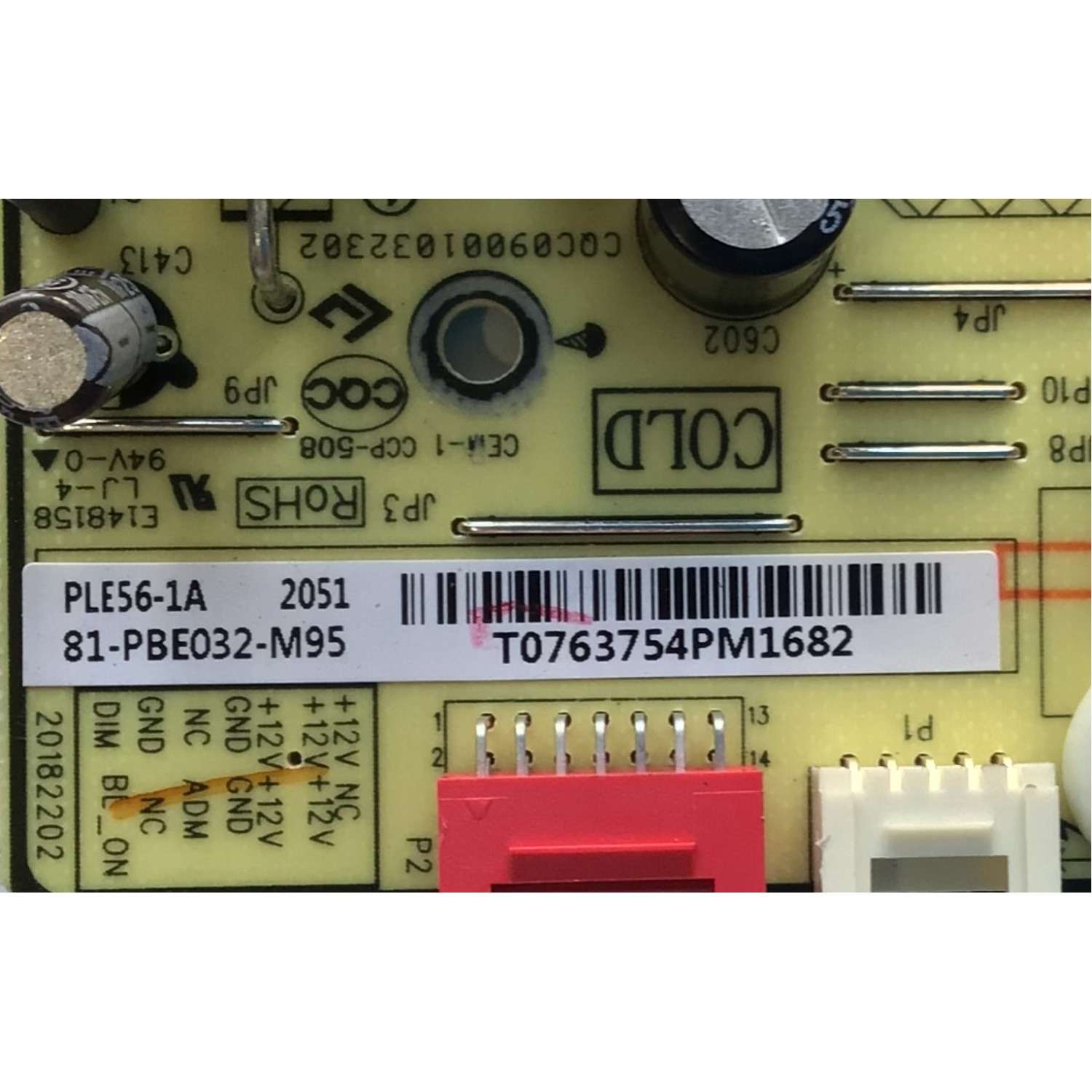KIT DE TARJETAS PARA TV TCL / MAIN 08-MST1418-MA200AA / 40-MS14FA-MAA2HG / 08-MST1418-MA300AA / FUENTE 81-PBE032-M95 / PLE56 REV1.6 / CQC09001032302 / MODELO 32S327 - Imagen 2